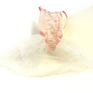 Vintage Authentic Barbie‎ Doll Ballerina Leotard Fairy Dress Pink Lace Clothing